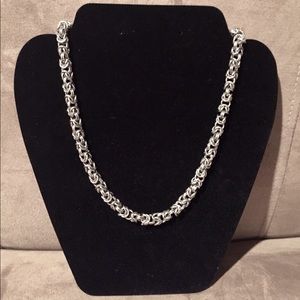 Steel By Design 18” Stainless Byzantine Necklace